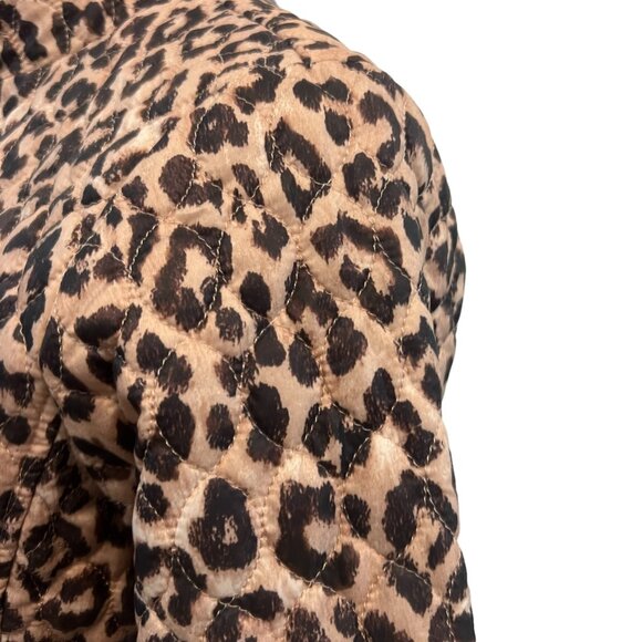 Lands End Animal Print Mob Wife Primaloft Quilted Jacket Size XS - Picture 4 of 11